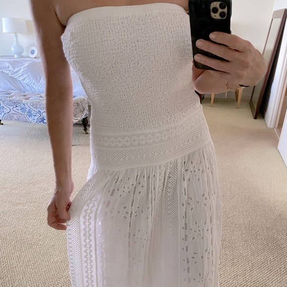 Michael Kors smocked eyelet maxi dress XS - Picture 5 of 11